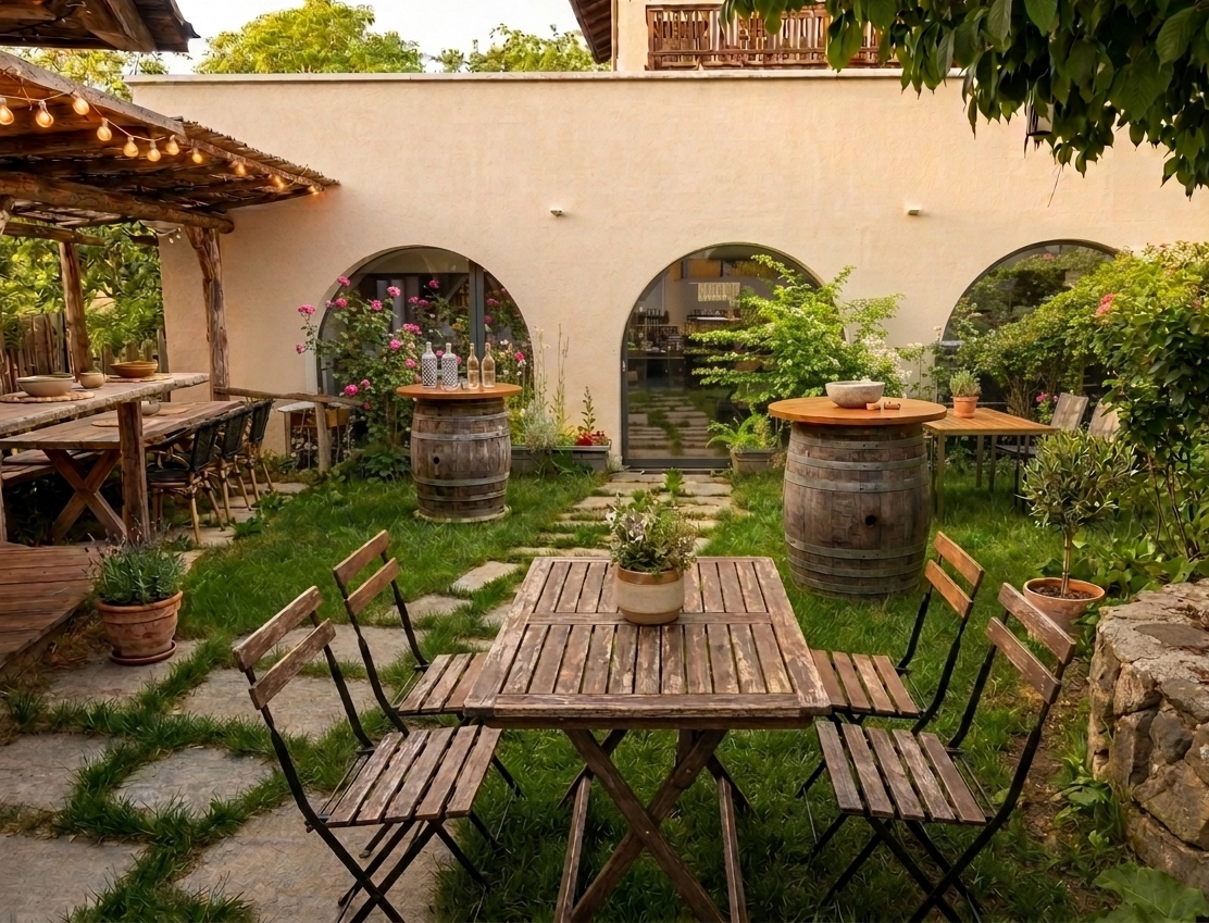 Bar Garten im Dorfladen